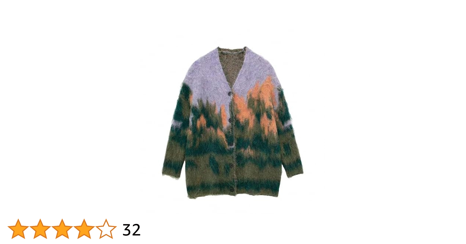 Amazon.com: Women Contrast Color Gradient Landscape Paint